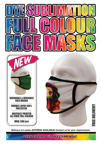 Washable Full Colour Masks
